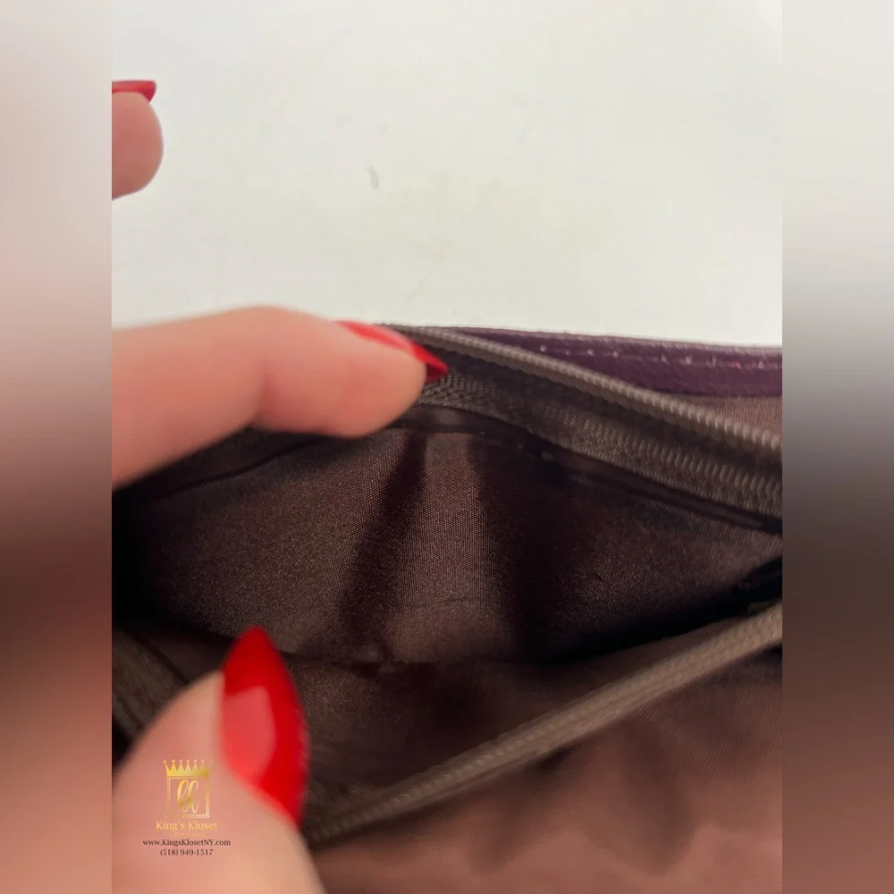 Dior crumpled leather wallet